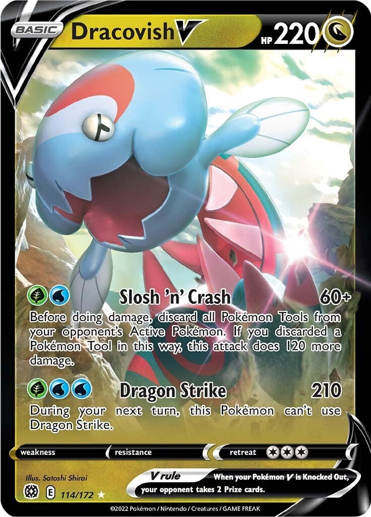 Image for Dracovish V (SWSH09: Brilliant Stars) (114/172) - Pokemon