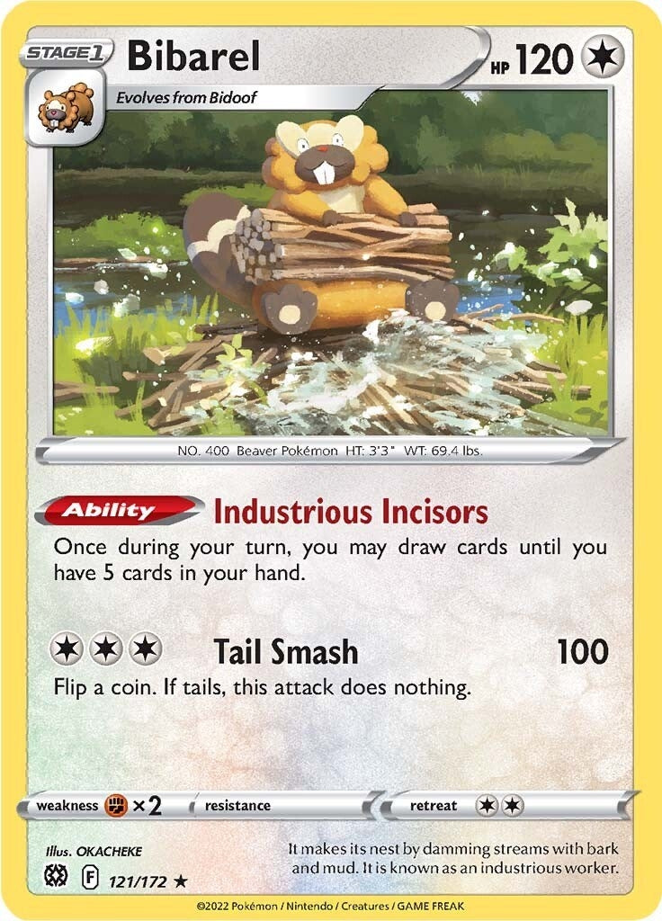 Image for Bibarel (SWSH09: Brilliant Stars) (121/172) - Pokemon