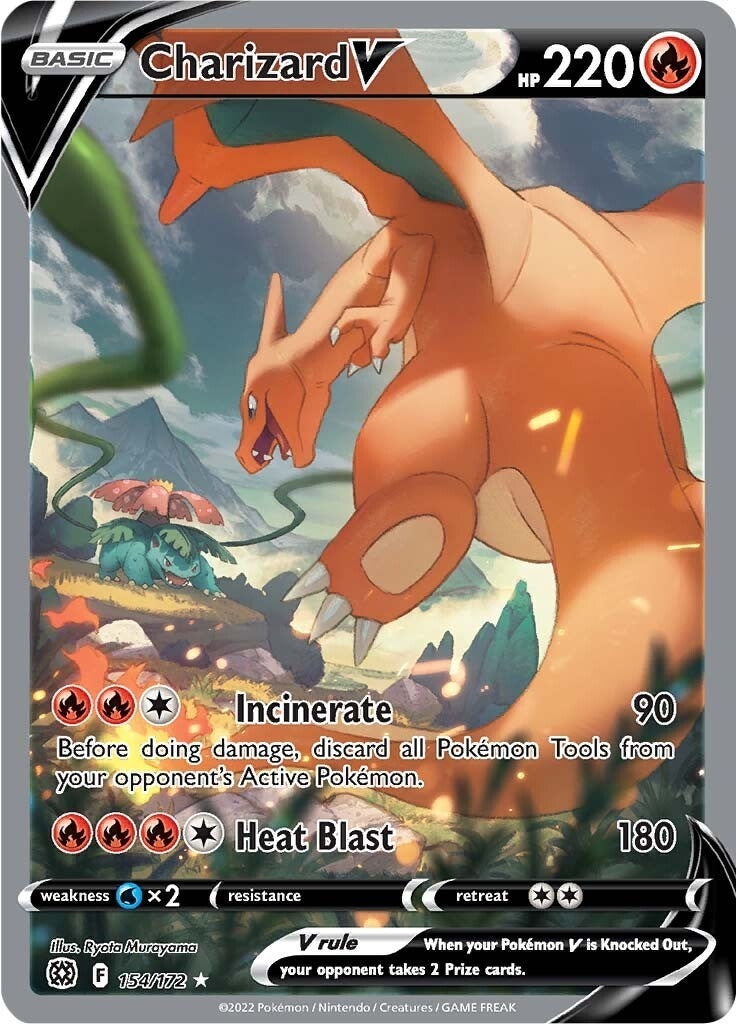 Image for Charizard V (Alternate Full Art) (SWSH09: Brilliant Stars) (154/172) - Pokemon