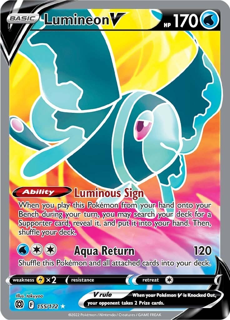 Image for Lumineon V (Full Art) (SWSH09: Brilliant Stars) (155/172) - Pokemon