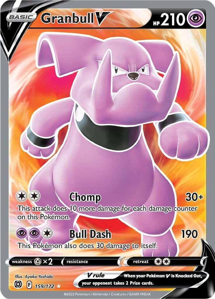 Image for Granbull V (Full Art) (SWSH09: Brilliant Stars) (159/172) - Pokemon