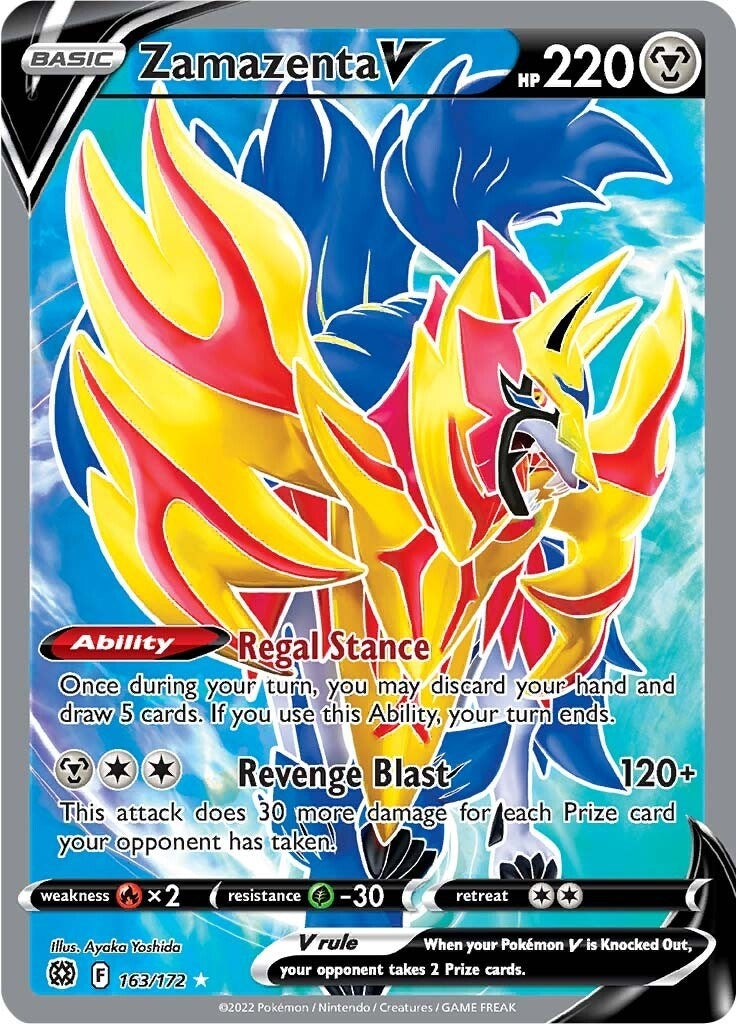 Image for Zamazenta V (Full Art) (SWSH09: Brilliant Stars) (163/172) - Pokemon