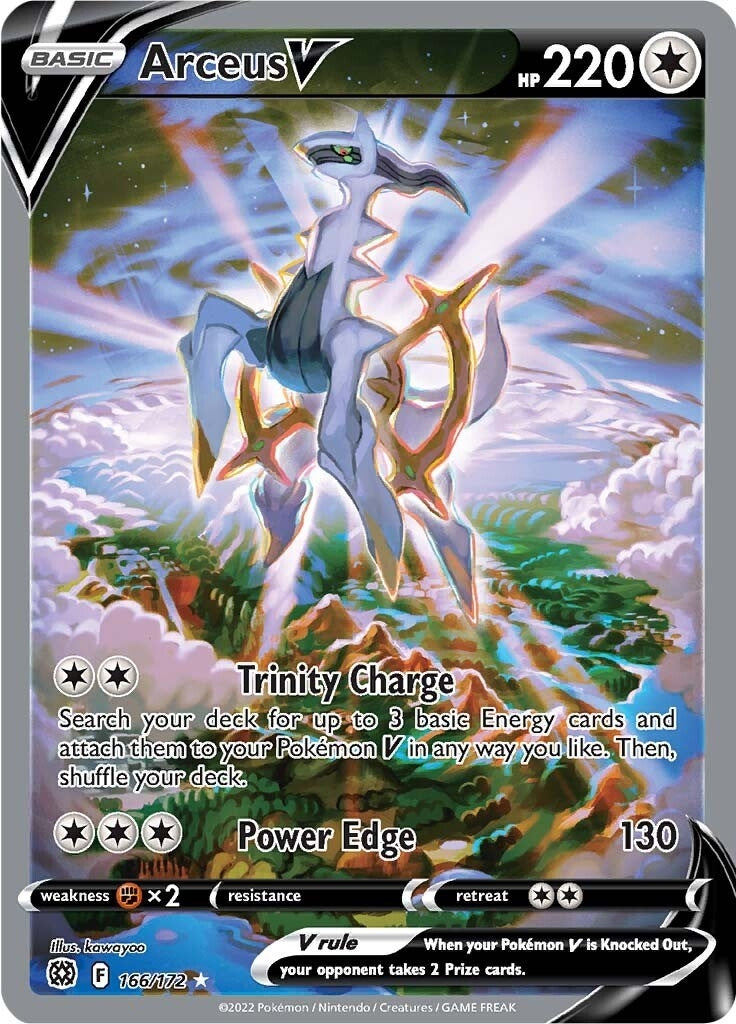 Image for Arceus V (Alternate Full Art) (SWSH09: Brilliant Stars) (166/172) - Pokemon