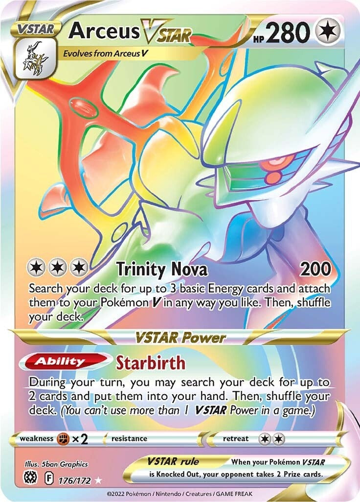 Image for Arceus VSTAR (Secret) (176) (SWSH09: Brilliant Stars) (176/172) - Pokemon