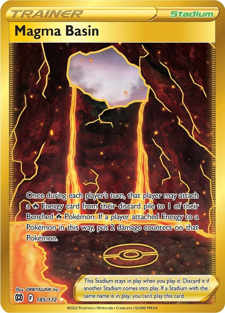 Image for Magma Basin (Secret) (SWSH09: Brilliant Stars) (185/172) - Pokemon
