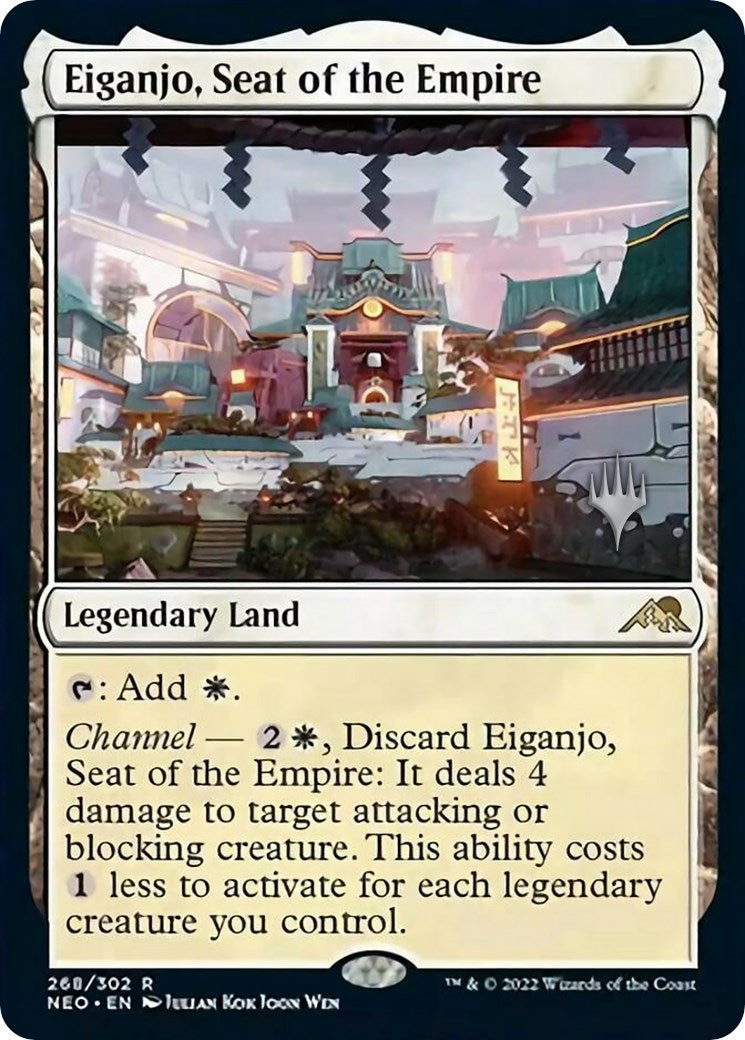 Image for Eiganjo, Seat of the Empire (Promo Pack: Kamigawa: Neon Dynasty) (268) - Magic: The Gathering
