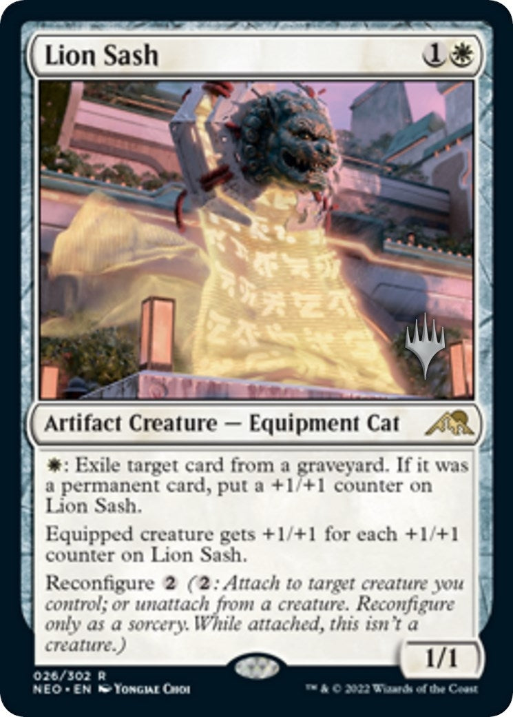 Image for Lion Sash (Promo Pack: Kamigawa: Neon Dynasty) (26) - Magic: The Gathering