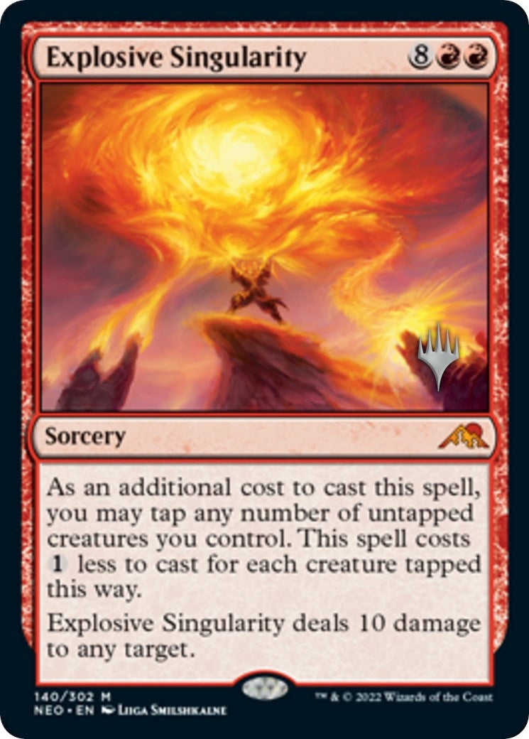 Image for Explosive Singularity (Promo Pack: Kamigawa: Neon Dynasty) (140) - Magic: The Gathering