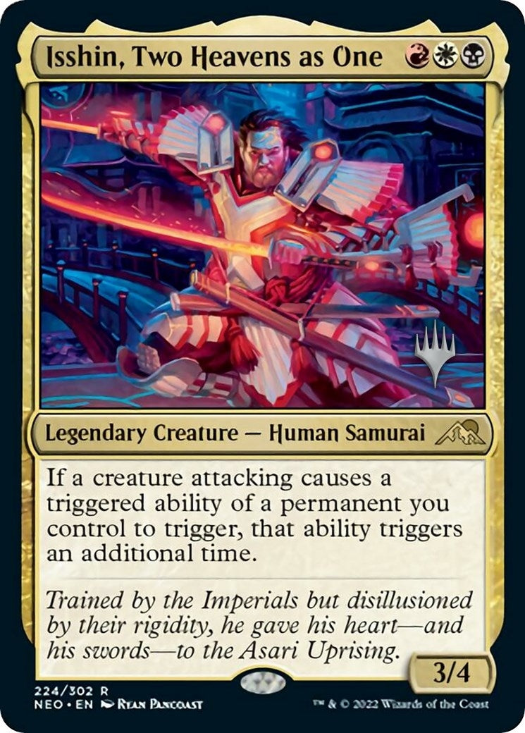 Image for Isshin, Two Heavens as One (Promo Pack: Kamigawa: Neon Dynasty) (224) - Magic: The Gathering