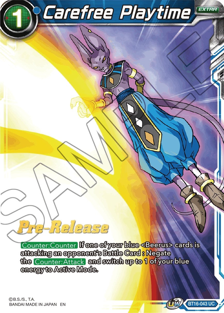 Image for Carefree Playtime (Realm of the Gods Pre-Release Cards) (BT16-043) - Dragon Ball Super: Masters