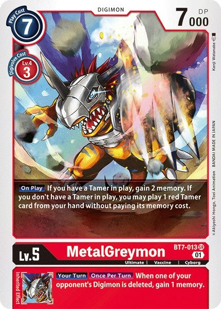 Image for MetalGreymon (BT7-013 SR) [Next Adventure]