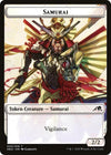 Image for Samurai (003) // Human Monk (010) Double-sided Token (Kamigawa: Neon Dynasty) (3 // 10) - Magic: The Gathering