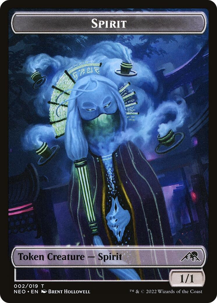 Image for Spirit (002) // Mechtitan (014) Double-sided Token (Kamigawa: Neon Dynasty) (2 // 14) - Magic: The Gathering