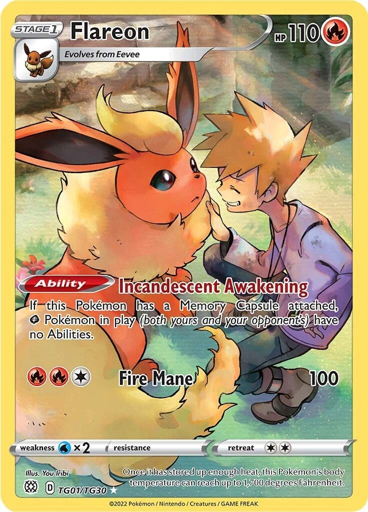 Image for Flareon (SWSH09: Brilliant Stars Trainer Gallery) (TG01/TG30) - Pokemon