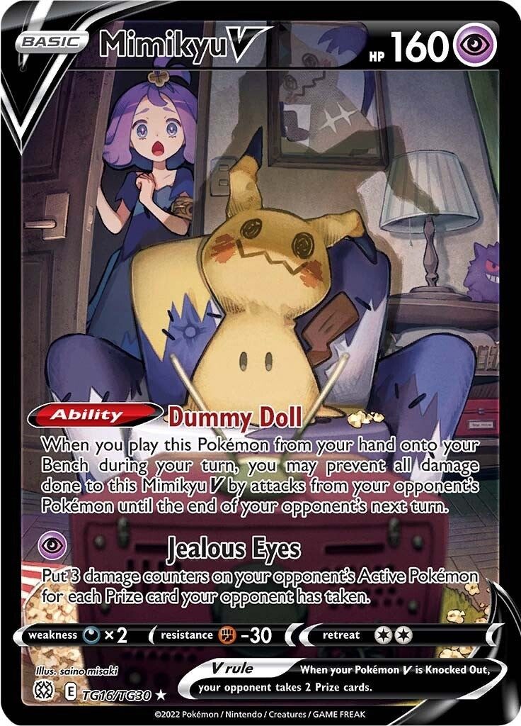 Image for Mimikyu V (SWSH09: Brilliant Stars Trainer Gallery) (TG16/TG30) - Pokemon