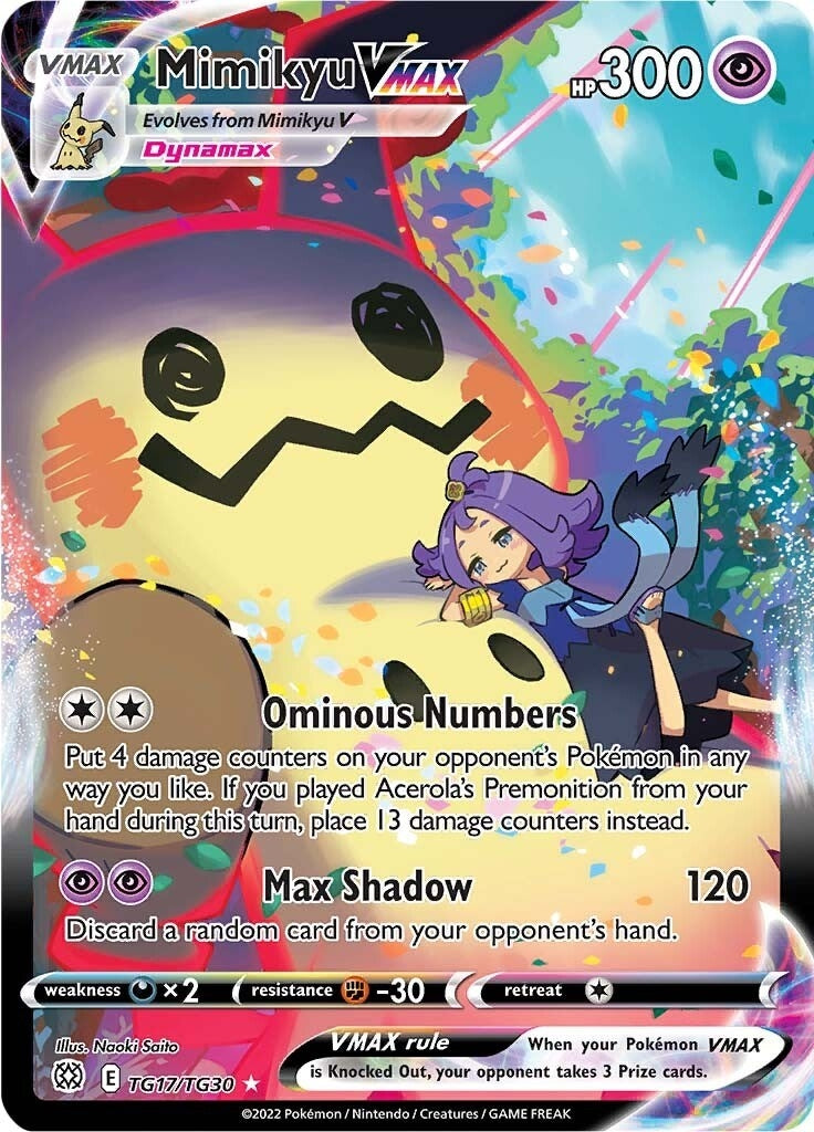 Image for Mimikyu VMAX (SWSH09: Brilliant Stars Trainer Gallery) (TG17/TG30) - Pokemon