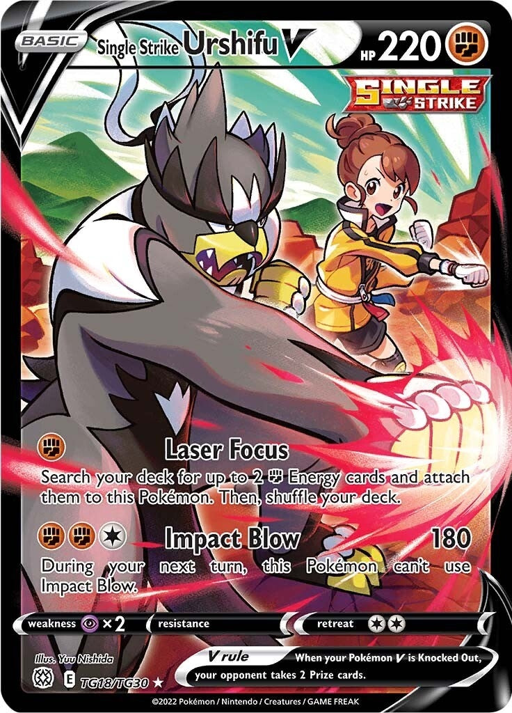 Image for Single Strike Urshifu V (SWSH09: Brilliant Stars Trainer Gallery) (TG18/TG30) - Pokemon
