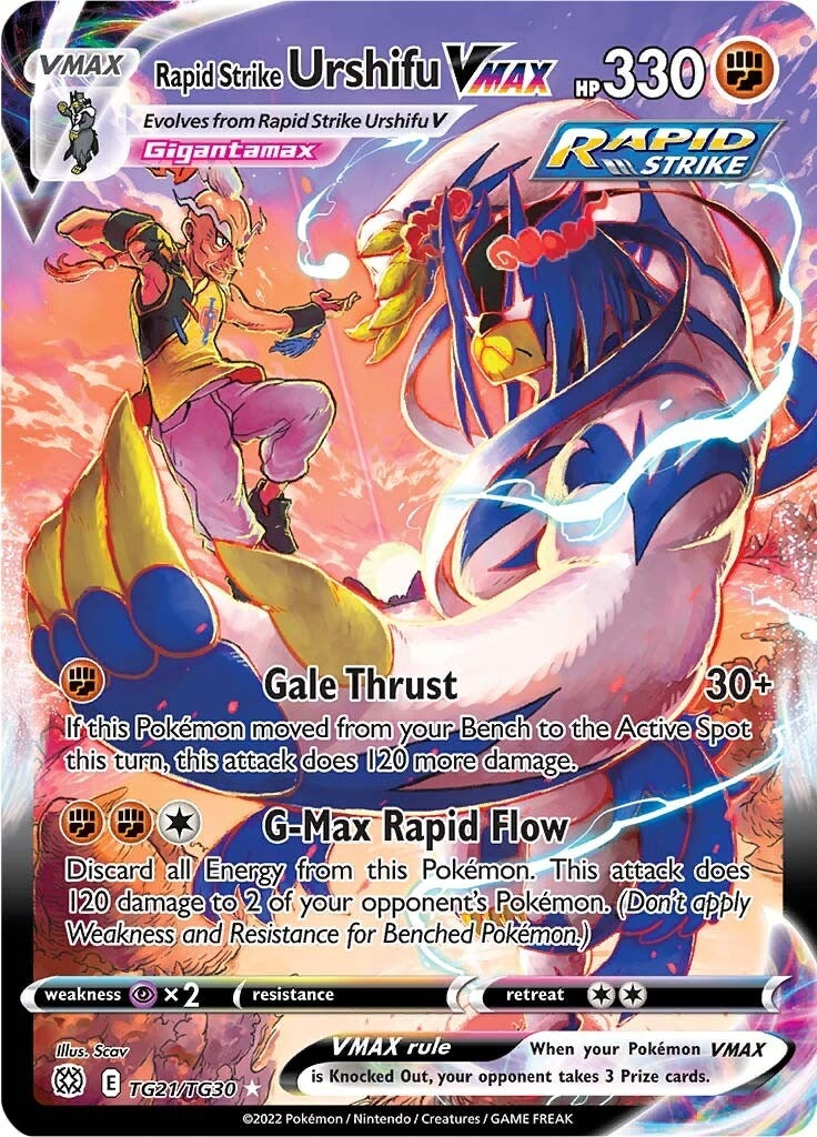 Image for Rapid Strike Urshifu VMAX (SWSH09: Brilliant Stars Trainer Gallery) (TG21/TG30) - Pokemon