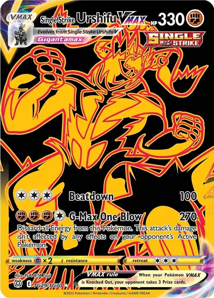 Image for Single Strike Urshifu VMAX (Secret) (SWSH09: Brilliant Stars Trainer Gallery) (TG29/TG30) - Pokemon