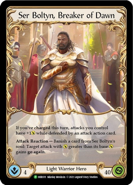 Image for Ser Boltyn, Breaker of Dawn - HER031 (Flesh and Blood: Promo Cards) (HER031) - Flesh and Blood TCG
