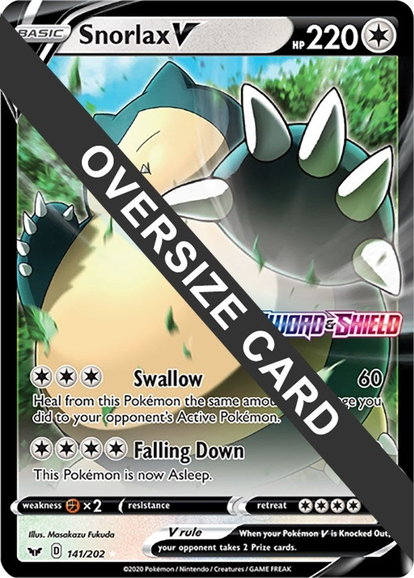 Image for Snorlax V (Jumbo Cards) (141/202) - Pokemon