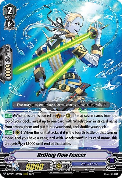 Image for Drifting Flow Fencer (D-VS03: V Clan Collection Vol.3) (D-VS03/075EN) - Cardfight Vanguard