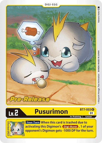 Image for Pusurimon (BT07_PR) (BT7-003 U) - Digimon Card Game
