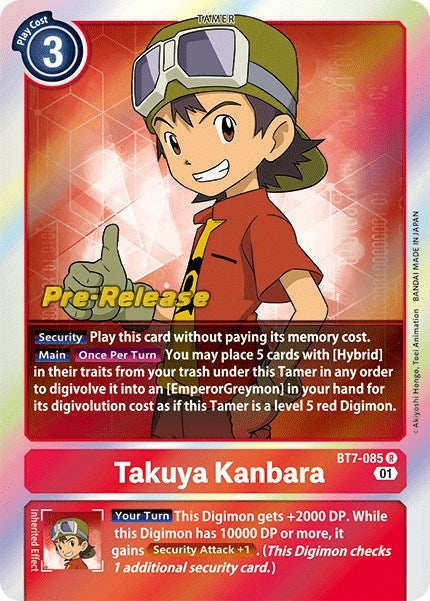 Image for Takuya Kanbara (BT07_PR) (BT7-085 R) - Digimon Card Game