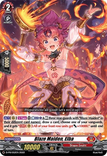 Image for Blaze Maiden, Elba (D Promo Cards) (D-PR/052EN) - Cardfight Vanguard
