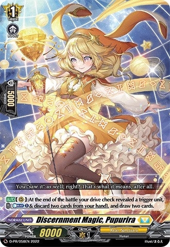 Image for Discernment Magic, Pupurira (D Promo Cards) (D-PR/058EN) - Cardfight Vanguard