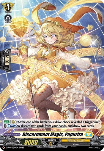 Image for Discernment Magic, Pupurira (Holo Foil) (D Promo Cards) (D-PR/059EN) - Cardfight Vanguard