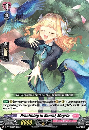Image for Practicing in Secret, Mayzie (D Promo Cards) (D-PR/062EN) - Cardfight Vanguard