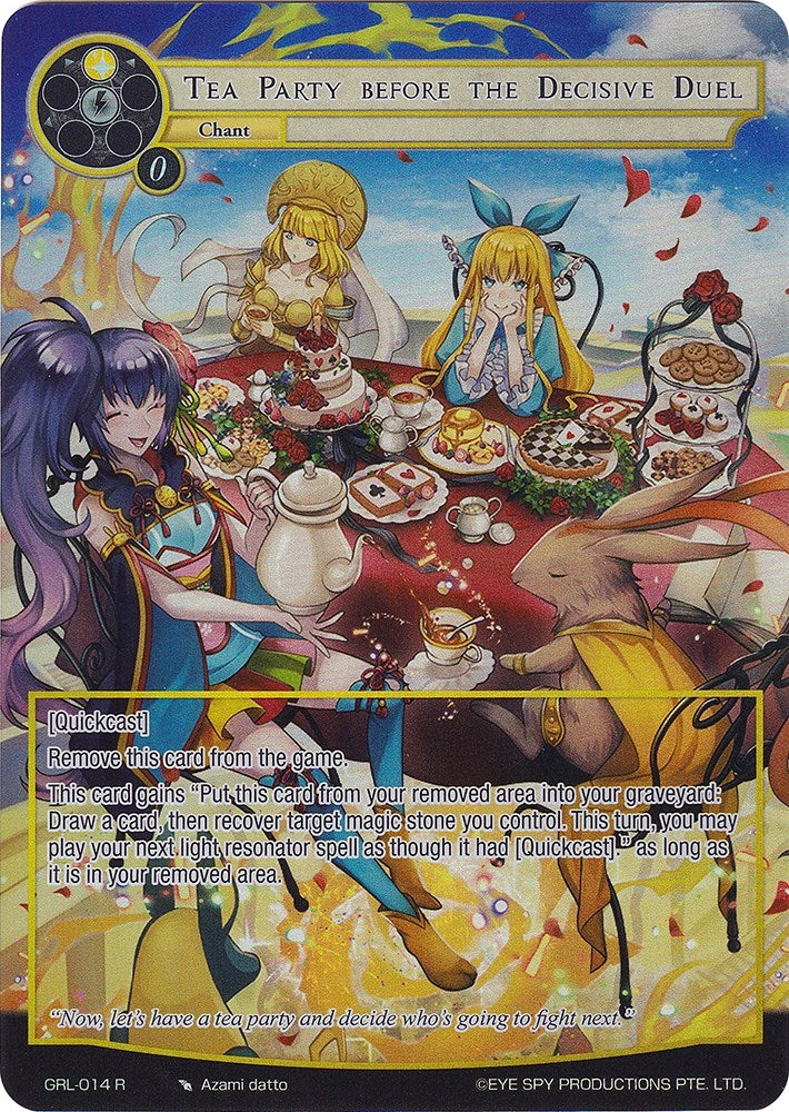 Image for Tea Party before the Decisive Duel (Full Art) (Game of Gods: Reloaded) (GRL-014) - Force of Will