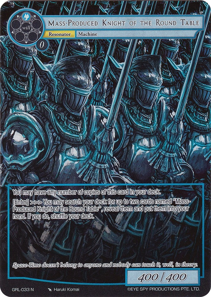 Image for Mass-Produced Knight of the Round Table (Full Art) (Game of Gods: Reloaded) (GRL-033) - Force of Will