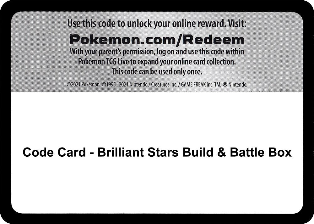 Image for Code Card - Brilliant Stars Build & Battle Box - Pokemon