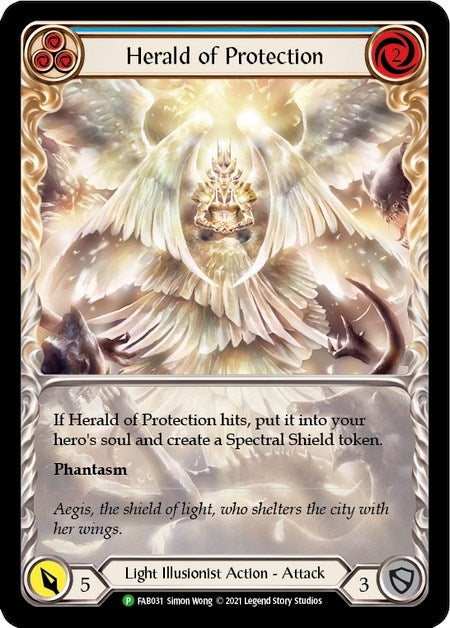 Image for Herald of Protection (Blue) - FAB031 (Flesh and Blood: Promo Cards) (FAB031) - Flesh and Blood TCG