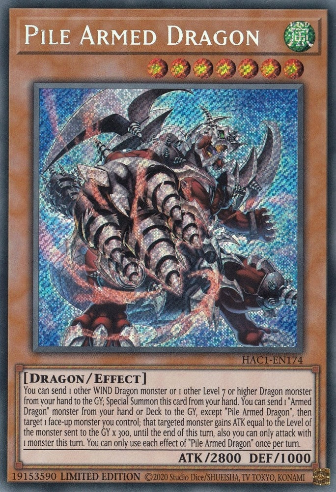 Image for Pile Armed Dragon (Hidden Arsenal: Chapter 1) (HAC1-EN174) - YuGiOh