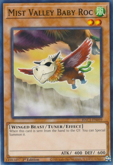 Image for Mist Valley Baby Roc (Hidden Arsenal: Chapter 1) (HAC1-EN059) - YuGiOh
