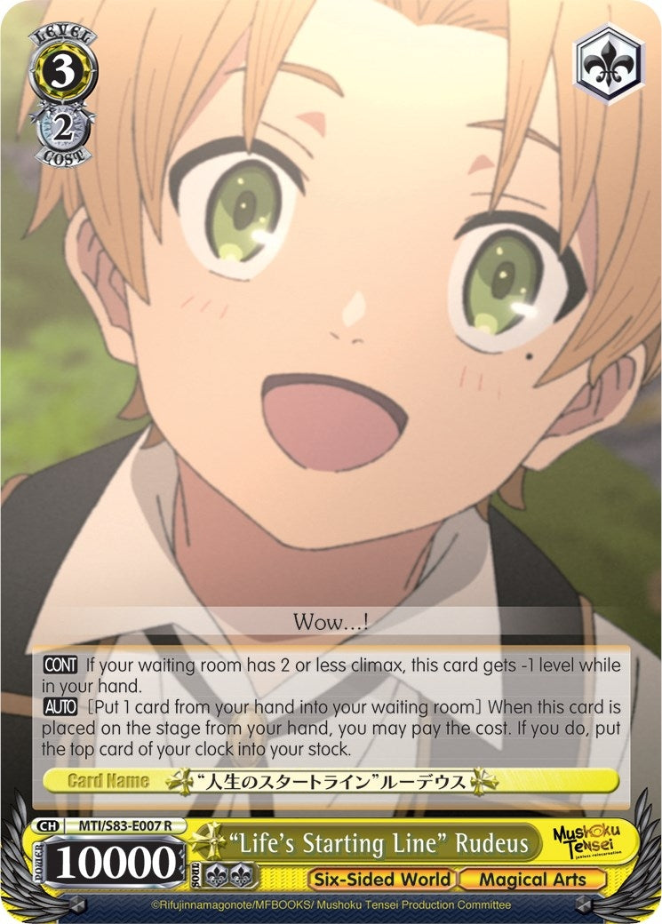 Image for "Life's Starting Line" Rudeus (Mushoku Tensei: Jobless Reincarnation) (MTI/S83-E007 R) - Weiss Schwarz