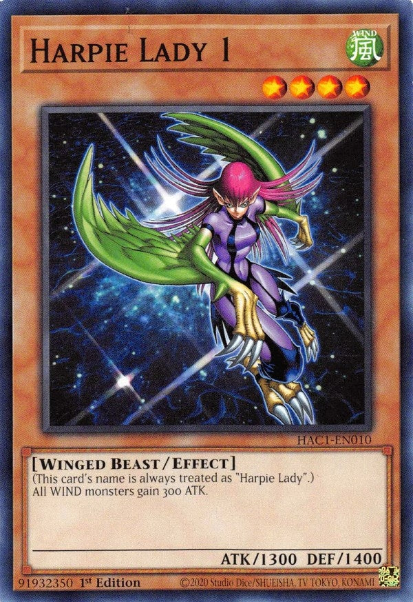 Image for Harpie Lady 1 (Hidden Arsenal: Chapter 1) (HAC1-EN010) - YuGiOh