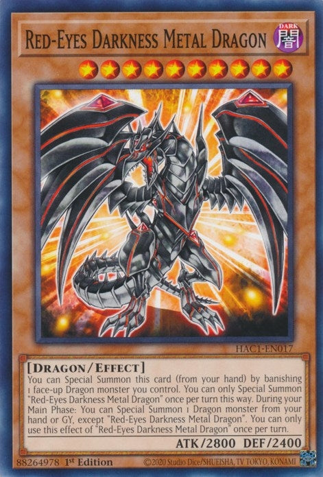 Image for Red-Eyes Darkness Metal Dragon (Hidden Arsenal: Chapter 1) (HAC1-EN017) - YuGiOh