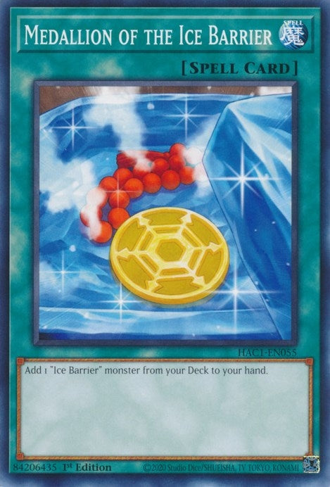Image for Medallion of the Ice Barrier (Hidden Arsenal: Chapter 1) (HAC1-EN055) - YuGiOh