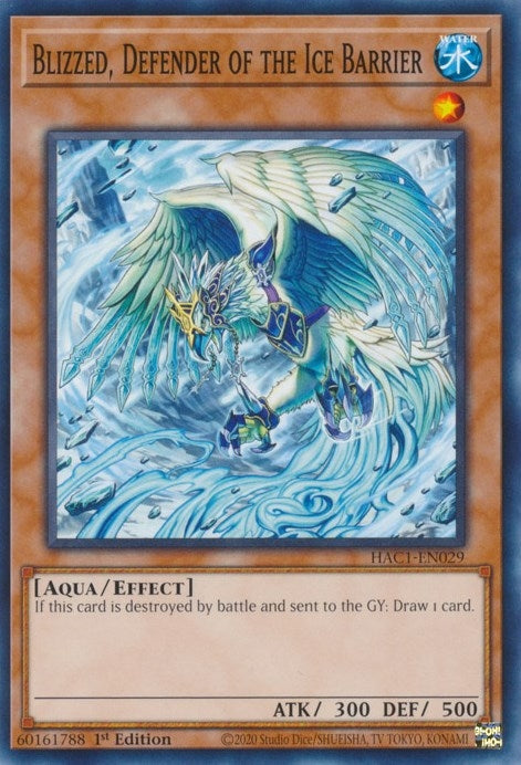 Image for Blizzed, Defender of the Ice Barrier (Hidden Arsenal: Chapter 1) (HAC1-EN029) - YuGiOh