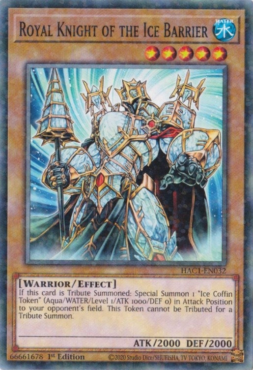 Image for Royal Knight of the Ice Barrier (Duel Terminal) (Hidden Arsenal: Chapter 1) (HAC1-EN032) - YuGiOh