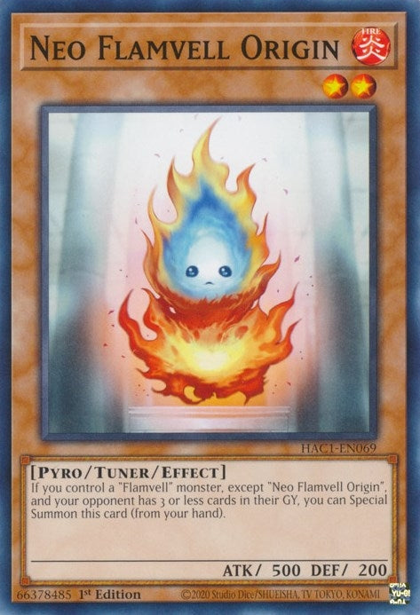 Image for Neo Flamvell Origin (Hidden Arsenal: Chapter 1) (HAC1-EN069) - YuGiOh