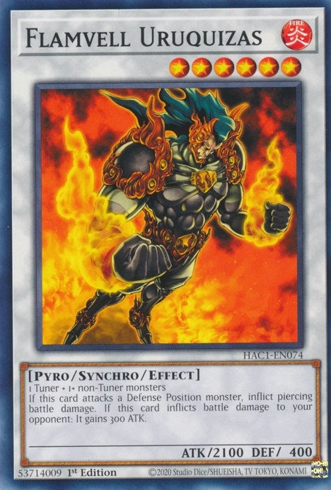 Image for Flamvell Uruquizas (Hidden Arsenal: Chapter 1) (HAC1-EN074) - YuGiOh