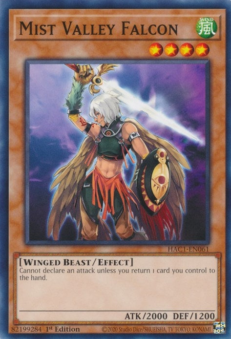 Image for Mist Valley Falcon (Hidden Arsenal: Chapter 1) (HAC1-EN061) - YuGiOh