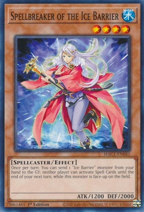 Image for Spellbreaker of the Ice Barrier (Hidden Arsenal: Chapter 1) (HAC1-EN041) - YuGiOh