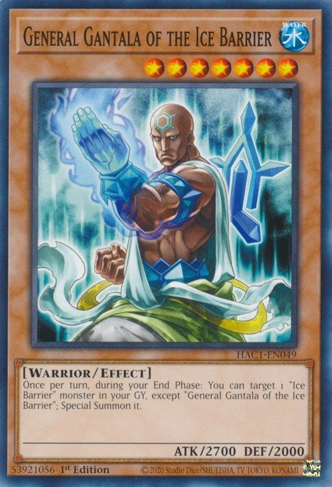 Image for General Gantala of the Ice Barrier (Hidden Arsenal: Chapter 1) (HAC1-EN049) - YuGiOh