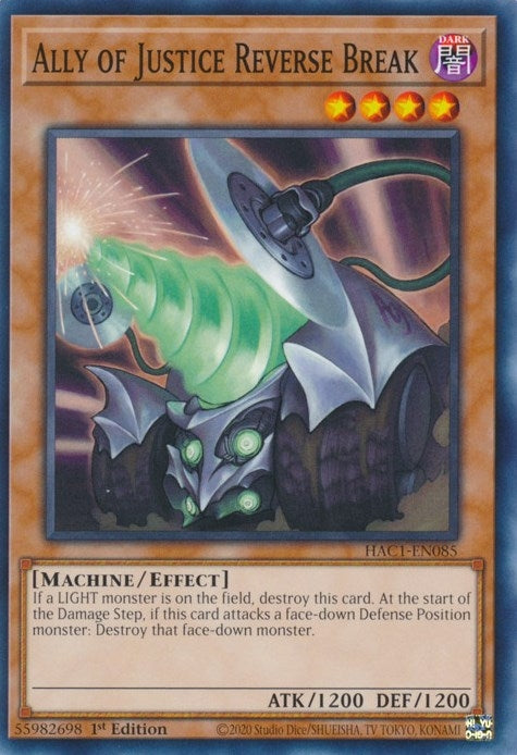 Image for Ally of Justice Reverse Break (Hidden Arsenal: Chapter 1) (HAC1-EN085) - YuGiOh